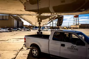 Darling Geomatics Crew Onsite at Airport, Ready to Scan Fuel Tanks