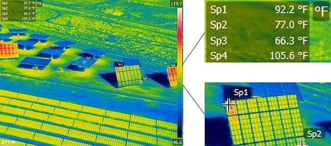 Aerial radiometric imagery provides georeferenced data on every pixel of the thermal image