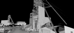 3d scan of surface level mining equipment