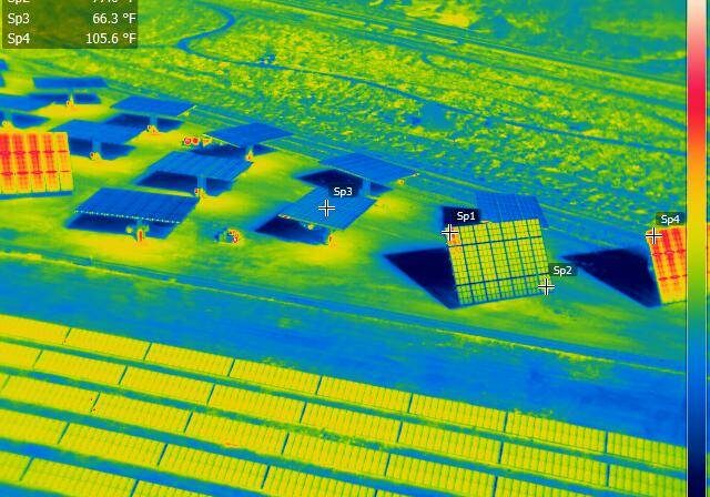 Aerial radiometric imagery provides georeferenced data on every pixel of the thermal image.