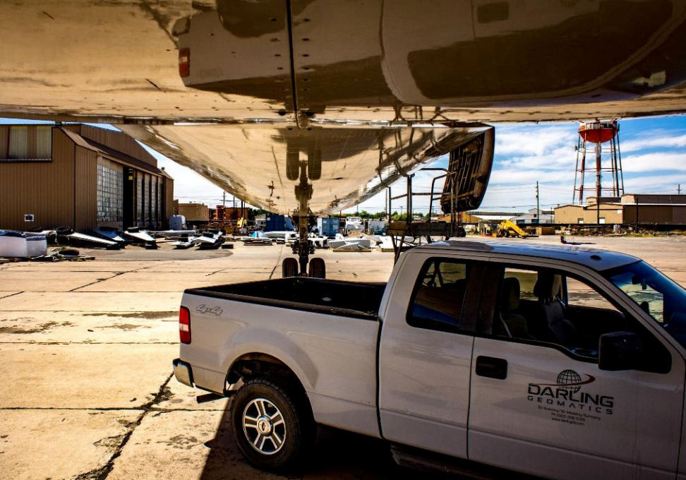 Darling Geomatics Crew Onsite at Airport, Ready to Scan Fuel Tanks