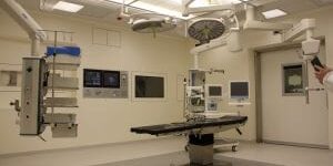 healthcare equipment in hospital room
